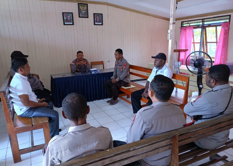 Pimpin Anev, Kapolsek memberikan beberapa Himbauan dan penekanan dalam pelaksanaan tugas