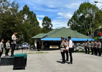 Polres Lanny Jaya Gelar Sertijab, Ini Amanat Kapolres Lanny Jaya