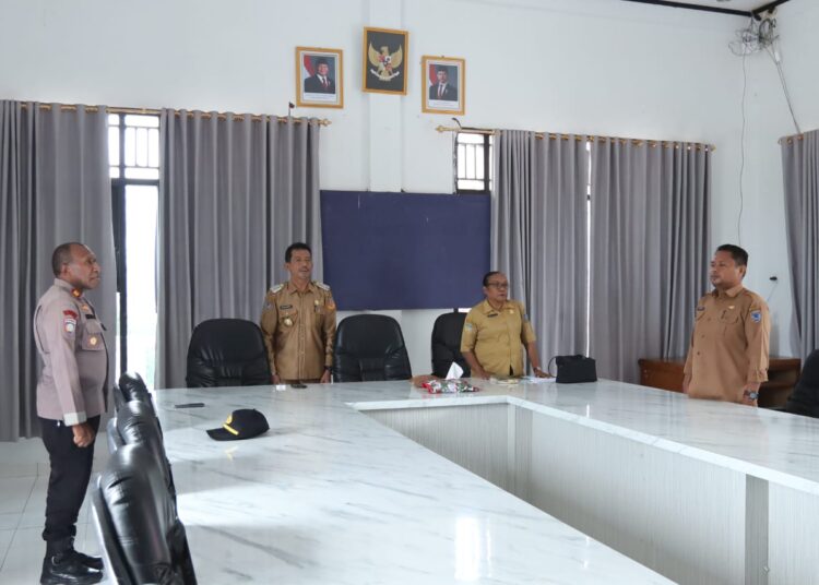 Kasat Binmas Polres Sarmi hadiri Rakor Dalam Rangka pengendalian Inflasi tahun 2025
