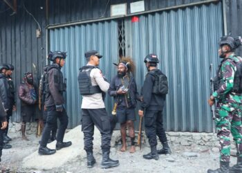 Jelang Sidang MK Terkait Sengketa Pilkada, Aparat Gabungan Gelar Patroli di Kabupaten Puncak Jaya