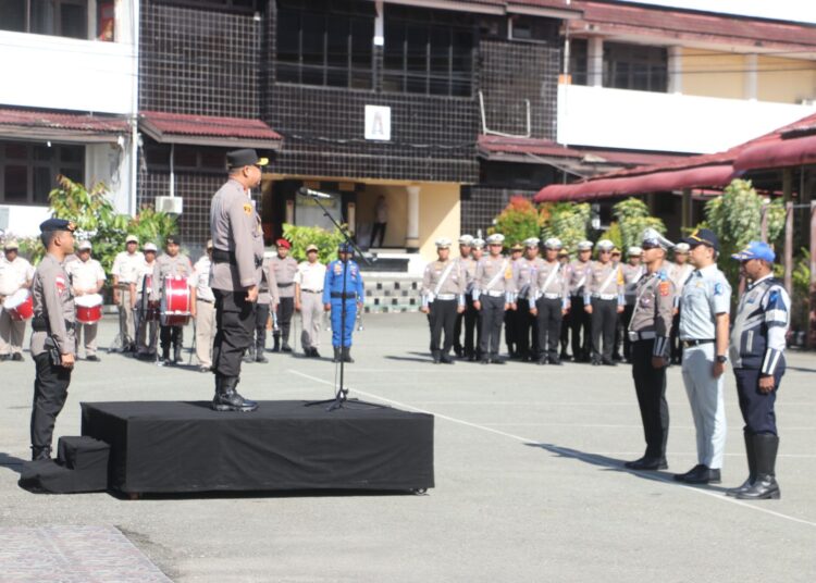 Wakapolda Papua Pimpin Apel Gelar Pasukan Operasi Keselamatan Cartenz Polda Papua Tahun 2025