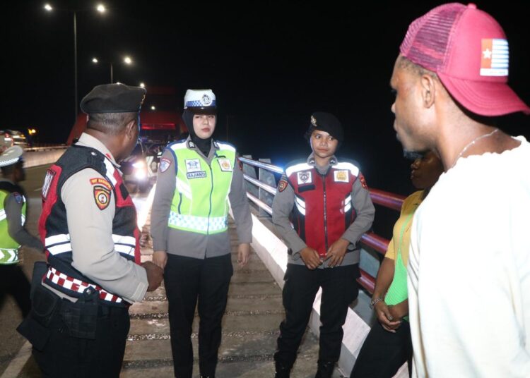 Hari Kedua Operasi Cipta Kondisi 2025: Polda Papua Kembali Gelar Patroli di Beberapa Titik Kota Jayapura