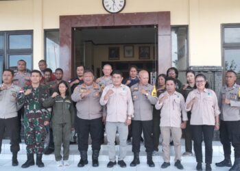 Coffe Morning Kapolres Asmat Dalam Rangka Ketahanan Pangan