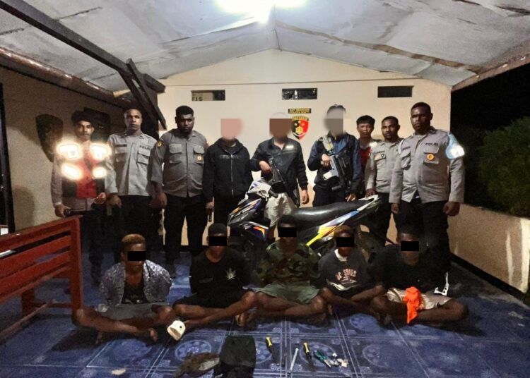 Maraknya Pencurian Motor di Kota Kepi, Polres Mappi Polda Papua Amankan Lima Tersangka
