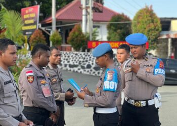 Bidpropam Polda Papua Gelar Kegiatan Ops Gaktiblin Pemeriksaan Sikap Tampang, dan Atribut Gampol