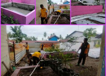 Polsek Nabire Kota Dukung Swasembada Ketahanan Pangan, Gelar Korvei Di Pekarangan P2l Bhayangkari