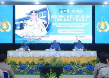 Wakapolda Papua Pimpin Sidang Seleksi SIP Angkatan ke – 54 Tahun Anggaran 2025