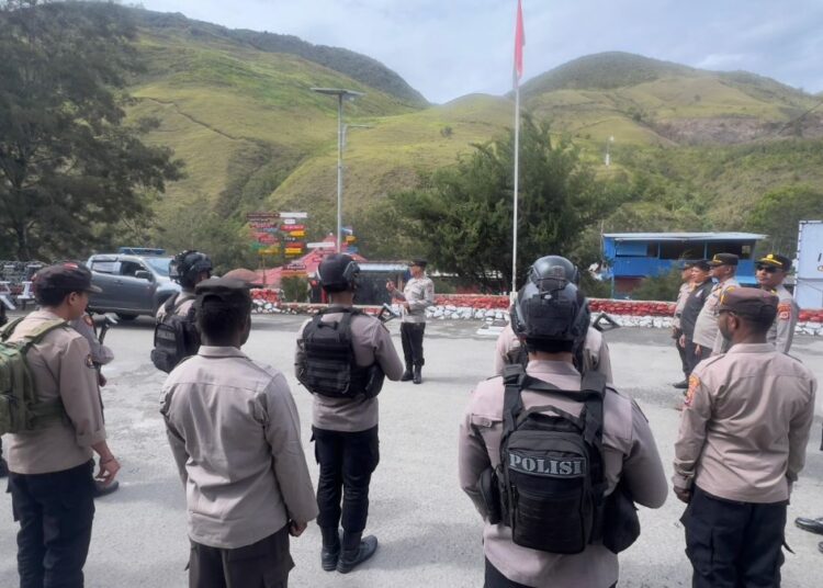 Polres Lanny Jaya Polda Papua Lakukan Patroli Guna Ciptakan Kondisi Keamanan