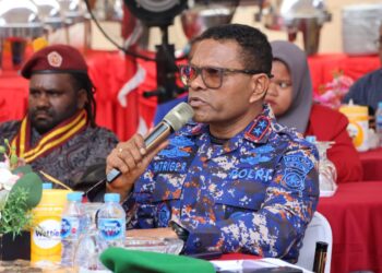 Kapolda Papua Lepas Ribuan Paket Baksos Polri Presisi Bersama Mahasiswa dan OKP Sambut Ramadhan