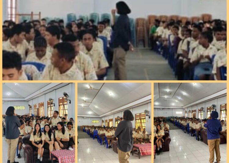 Tim Sosialiasi Siber Polda Papua: SMA Katholik Taruna Dharma Dibekali Etika Bermedia Sosial