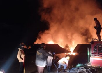 Polres Paniai Polda Papua Tangani Kasus Kebakaran Salah Satu Sekolah