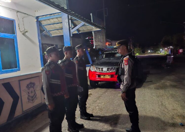 Cegah Premanisme, Sat Samapta Polres Sarmi Lakukan Patroli Dialogis di Kabupaten Sarmi