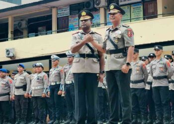 Farewell Parade Kapolresta Jayapura Kota, KBP Victor Mackbon “Terima Kasih 3 Tahun Menjabat, Kota Jayapura Aman dan Terkendali, Personel Polresta Luar Biasa”