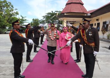 Polres Sarmi Polda Papua Gelar Acara Ramah Tamah Lepas Pamit Kapolres Kompol Suparmin, S.IP., M.H
