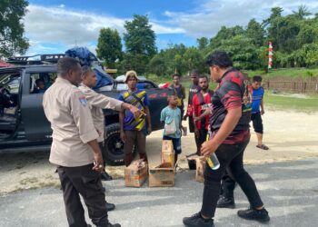 Polsek Arso Polda Papua Lakukan Penyitaan Miras, Ciptakan Situasi Kondusif
