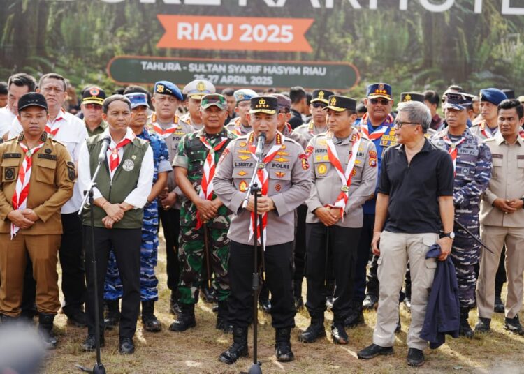 Kapolri Pimpin pembukaan Jambore Karhutla Riau 2025: pemuda ujung tombak penjaga kelestarian lingkungan