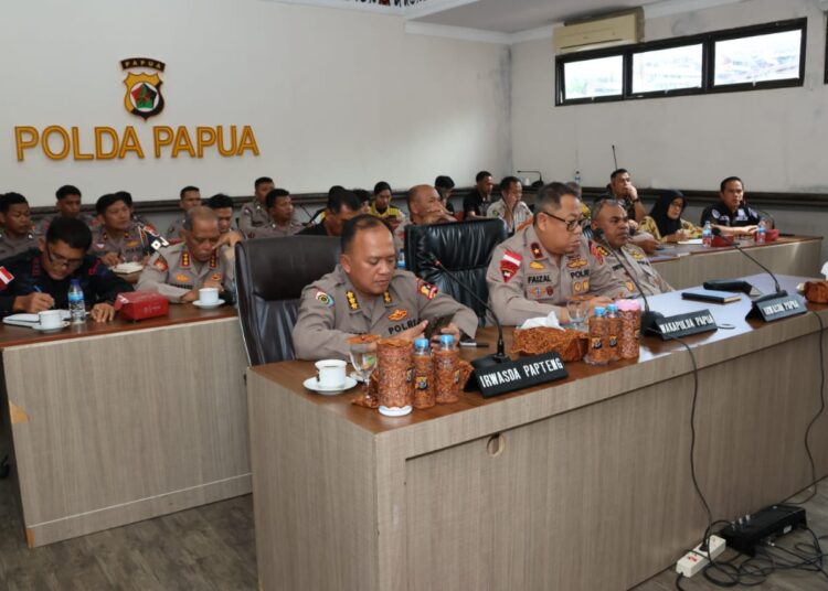 Melalui Zoom Meeting, Wakapolda Papua Hadiri Anev Bulanan Beyond Trust Presisi TW I 2025