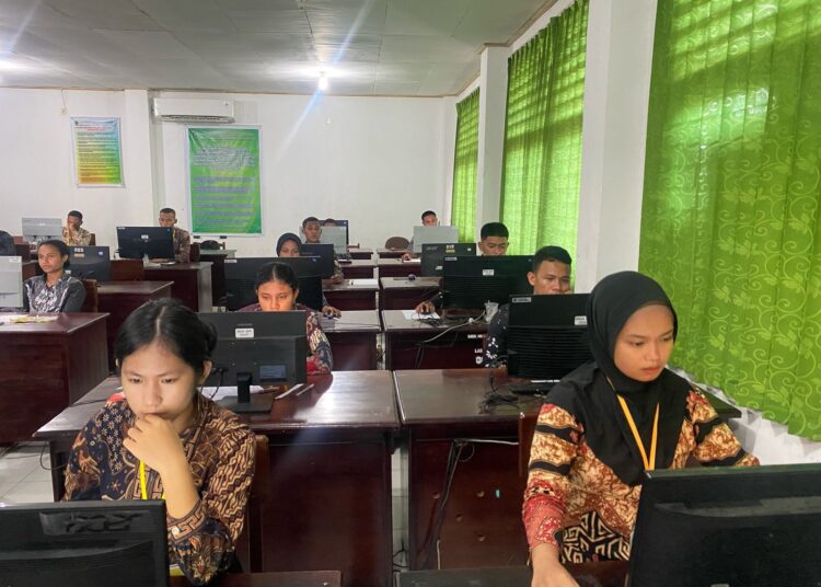 Di Hari Terakhir, Sebanyak 437 Casis Bintara Polri Polda Papua Ikuti Tes CAT Psikologi