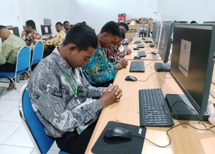 Polda Papua Gelar Tes CAT Psikologi Seleksi Tamtama Polri Tahun Anggaran 2025