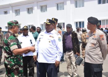 Dir Samapta Polda Papua Cek Posko Tanggap Darurat Bencana Alam di Kabupaten Jayawijaya