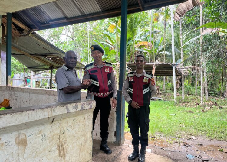 Ciptakan Kamtibmas Aman, Sat Samapta Polres Sarmi Lakukan Patroli Humanis