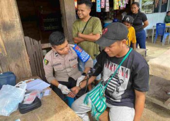 Satgas Keladi Sagu Gelar Pelayanan Kesehatan Gratis di Kampung Pirip, Distrik Elelim