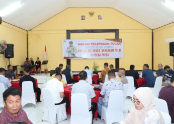 Kapolda Papua Lakukan Kegiatan Malam Pelepasan Tugas Pilot dan Crew BKO Dit Pol Udara Baharkam Polri di Polda Papua