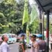Polisi Tertibkan Ratusan Bendera Ormas di Jakpus