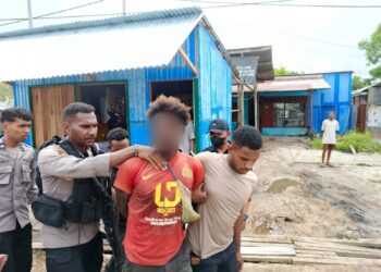 Polres Mappi Ciduk Dua Tersangka Curanmor Dengan Modus Potong Kabel Kunci