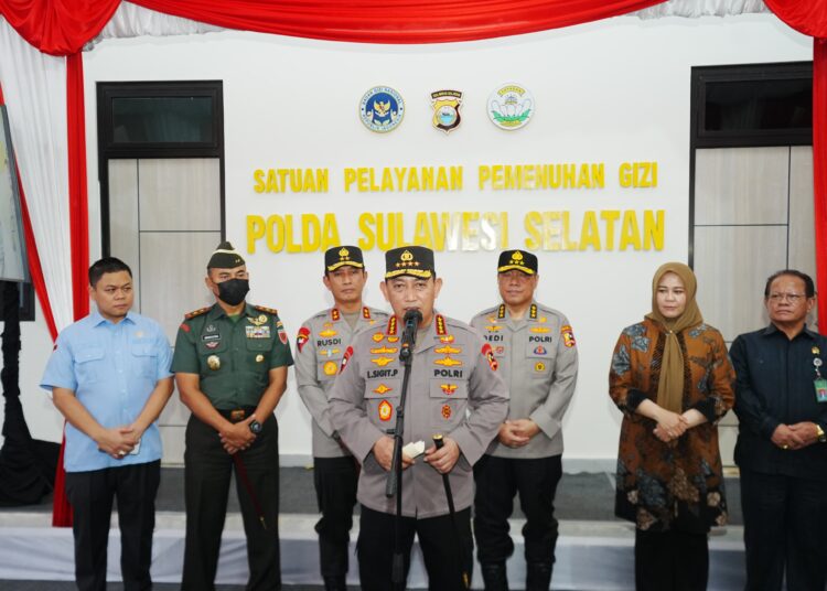 Kapolri Tinjau SPPG Polda Sulsel, Pastikan Kesiapan Dukung Program MBG