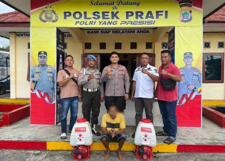 Polresta Manokwari Melalui Polsek Prafi Berhasil Ungkap Kasus Pencurian Tangki Mist Blower Crown, Satu Pelaku Diamankan