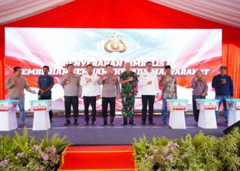 Kapolri Ground Breaking Asrama Polresta Samarinda, Komitmen Polri Tingkatkan Pelayanan kepada Masyarakat