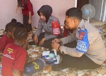 Subsatgas Si Ipar dan Keladi Sagu Berikan Edukasi Sekaligus Kesehatan Untuk Anak Anak Di Rumah Belajar