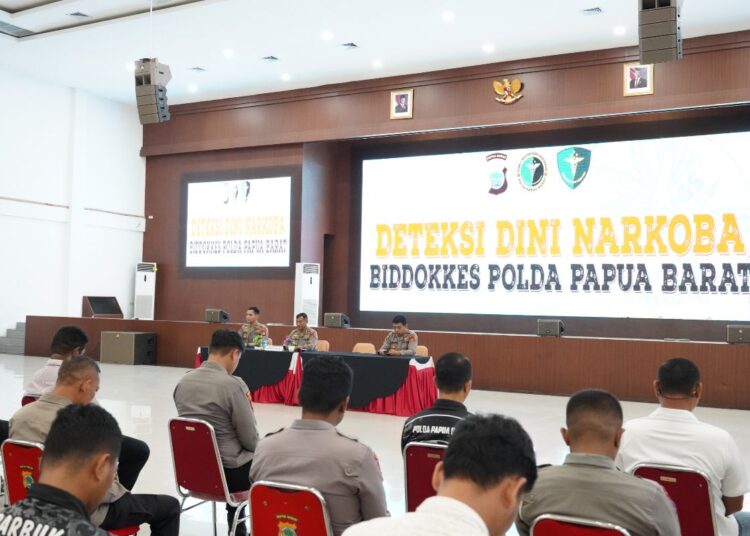 Biddokkes Polda Papua Barat Gelar Deteksi Dini Narkoba