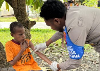 Satgas Keladi Sagu Polres Yahukimo Hadirkan Pelayanan Kesehatan Gratis
