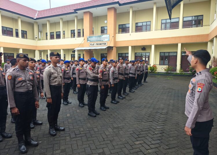 291 Bintara Remaja (OAP) Asal Pengiriman Polda Papua Barat Laksanakan Penutupan Lakatpuan di Pusdik Sabhara Porong