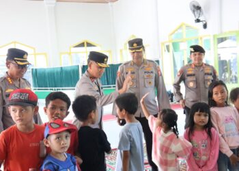 Kapolda Bengkulu pantau Langsung Kegiatan Trauma Healing Pasca Gempa 6,3 SR