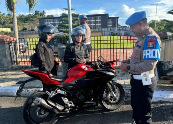 Bid Propam Polda Papua Lakukan Gaktiblin Pemeriksaan Kendaraan Bermotor di Lingkungan Polda Papua