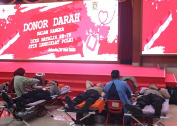 STIK Lemdiklat Polri Gelar Donor Darah Sambut Dies Natalis ke-79