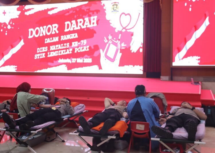 STIK Lemdiklat Polri Gelar Donor Darah Sambut Dies Natalis ke-79