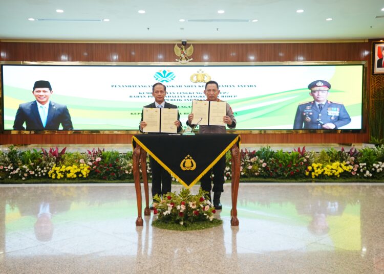 Teken MoU dengan Kementerian LH, Kapolri Komitmen Jaga Kualitas Lingkungan Hidup Jadi Lebih Baik
