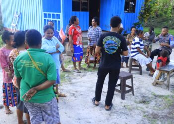 Satgas Keladi Sagu Gelar Pelayanan Kesehatan Terpadu di Kampung Hobakma