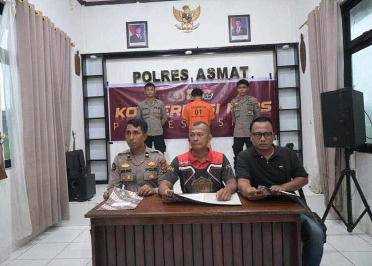 Polres Asmat Gelar Press Release Kasus Penjualan Miras Jenis Sopi