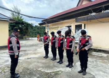 Sat Samapta Polres Sarmi Polda Papua Berpatroli di Sejumlah Objek Vital di Wilayah Hukum Polres Sarmi