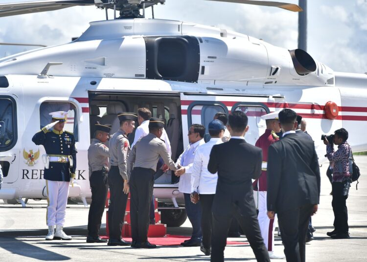 Helikopter AW 189 Polri Melaksanakan Pelayanan Penerbangan Kepresidenan untuk Presiden RI dan Presiden Perancis dengan Sukses