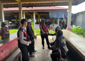 Ciptakan Situasi Kamtibmas Yang Kondusif, Sat Samapta Polres Sarmi Rutin Laksanakan Patroli Dialogis