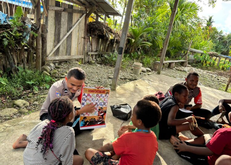 “Hadirkan kembali rasa Kebahagiaan dari Anak-anak Papua, Subsatgas Si-Ipar Hadir kembali di Kampung Mbuah Tengah, Kab.Nduga”