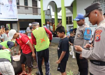 Polres Asmat Amankan Jalannya Sholat Idul Adha 1446 H