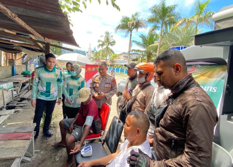 Jelang Hari Bhayangkara Ke-79, Polda Papua Barat Gelar Bakti Kesehatan Sasar Pengemudi Ojek