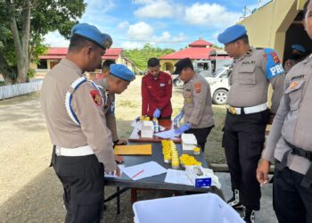 Polda Papua Laksanakan Mitigasi Gaktibplin dan Tes Urine di Polres Keerom Jelang HUT Bhayangkara ke-79